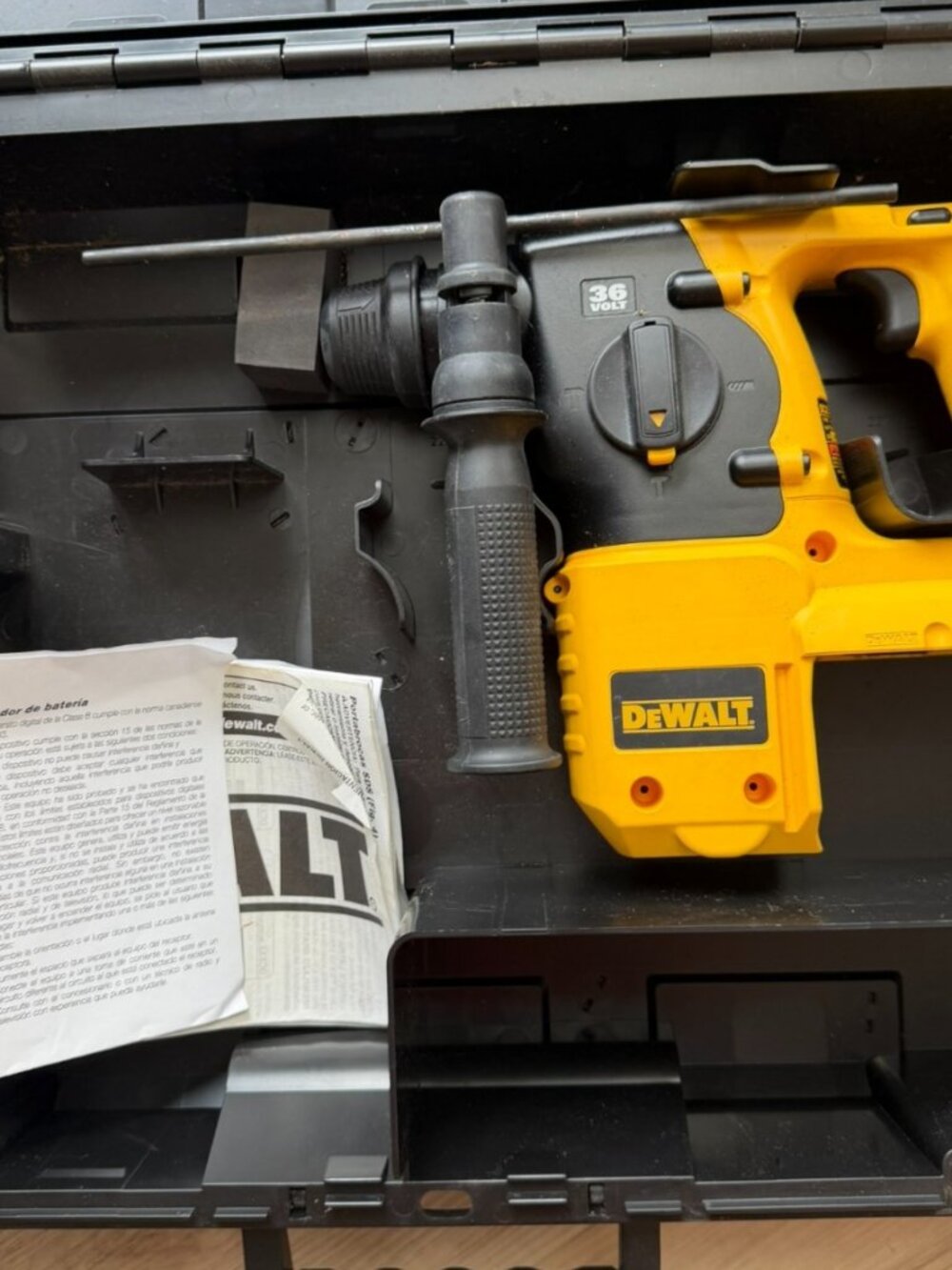 Dewalt DC233 36V 1" Cordless SDS Hammer Drill with Hard Case